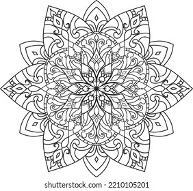 Mandalas for coloring book color pages.Anti-stress coloring book page for adults.
