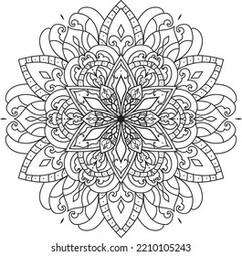 Mandalas for coloring book color pages.Anti-stress coloring book page for adults.

