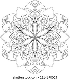 Mandalas for coloring book color pages.Anti-stress coloring book page for adults.
