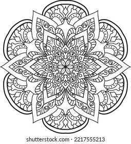 Mandalas for coloring book color pages.Anti-stress coloring book page for adults.
