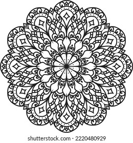 Mandalas for coloring book color pages.Outline.Coloring page for coloring book.
