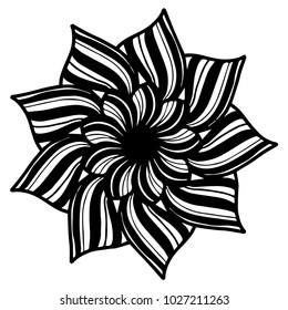 Mandalas for coloring book. Decorative round ornaments. Unusual flower shape. Oriental vector, Anti-stress therapy patterns. Weave design elements. Yoga logos Vector.