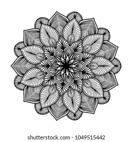 Mandalas for coloring book. Decorative round ornaments. Unusual flower shape. Oriental vector, Anti-stress therapy patterns. Weave design elements. Yoga logos Vector.