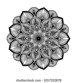 Mandalas for coloring book. Decorative round ornaments. Unusual flower shape. Oriental vector, Anti-stress therapy patterns. Weave design elements. Yoga logos Vector.