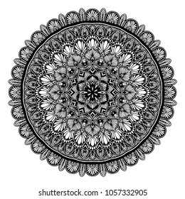 Mandalas for coloring book. Decorative round ornaments. Unusual flower shape. Oriental vector, Anti-stress therapy patterns. Weave design elements. Yoga logos Vector.