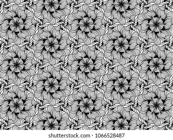 Mandalas for coloring book. Decorative round ornaments. Unusual flower shape. Oriental vector, Anti-stress therapy patterns. Weave design elements. Yoga logos Vector.
