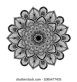 Mandalas for coloring book. Decorative round ornaments. Unusual flower shape. Oriental vector, Anti-stress therapy patterns. Weave design elements. Yoga logos Vector.