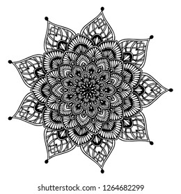 Mandalas for coloring  book. Decorative round ornaments. Unusual flower shape. Oriental vector, Anti-stress therapy patterns. Weave design elements. Yoga logos Vector.