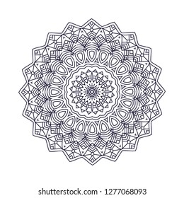 Mandalas for coloring book. Decorative round ornaments. Unusual flower shape. Oriental vector, Anti-stress therapy patterns. Weave design elements. Yoga logos Vector.