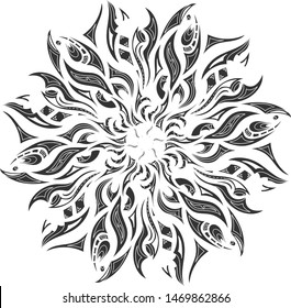 Mandalas for coloring book. Decorative round ornaments. Unusual flower shape. Oriental vector, Anti-stress therapy patterns. Weave design elements. 