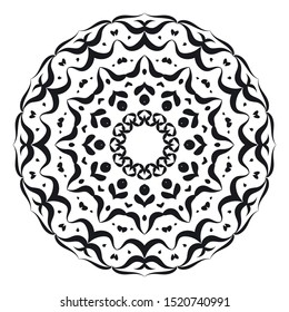 Mandalas for coloring book. Decorative round ornaments. Unusual flower shape. Oriental vector, Anti-stress therapy patterns. Weave design elements. Yoga logos Vector.