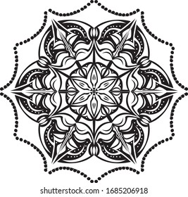 Mandalas for coloring book. Decorative round ornaments. Unusual flower shape. Oriental vector, Anti-stress therapy patterns. Weave design elements. Yoga logos Vector