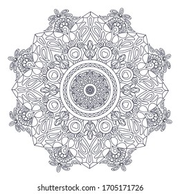 Mandalas for coloring book. Decorative round ornaments. Unusual flower shape. Oriental vector, Anti-stress therapy patterns. Weave design elements