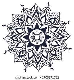 Mandalas for coloring book. Decorative round ornaments. Unusual flower shape. Oriental vector, Anti-stress therapy patterns. Weave design elements