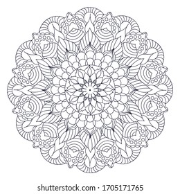 Mandalas for coloring book. Decorative round ornaments. Unusual flower shape. Oriental vector, Anti-stress therapy patterns. Weave design elements