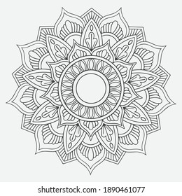 Mandalas for coloring book. Decorative round ornaments. Unusual flower shape. Oriental vector, Mandala patterns. Weave design elements. Yoga logos Vector.