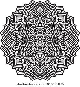 Mandalas for coloring book. Decorative round ornaments. Unusual flower shape. Oriental vector, Mandala patterns. Weave design elements. Yoga logos Vector.
