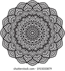Mandalas for coloring book. Decorative round ornaments. Unusual flower shape. Oriental vector, Mandala patterns. Weave design elements. Yoga logos Vector.