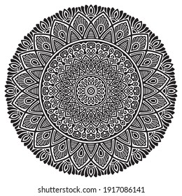 Mandalas for coloring book. Decorative round ornaments. Unusual flower shape. Oriental vector, Mandala patterns. Weave design elements. Yoga logos Vector.