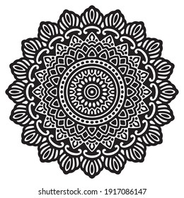 Mandalas for coloring book. Decorative round ornaments. Unusual flower shape. Oriental vector, Mandala patterns. Weave design elements. Yoga logos Vector.