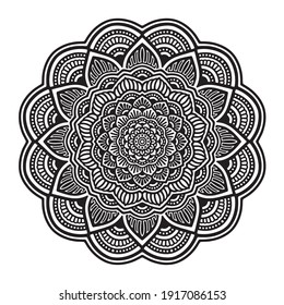 Mandalas for coloring book. Decorative round ornaments. Unusual flower shape. Oriental vector, Mandala patterns. Weave design elements. Yoga logos Vector.