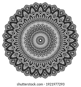 Mandalas for coloring book. Decorative round ornaments. Unusual flower shape. Oriental vector, Mandala patterns. Weave design elements. Yoga logos Vector.