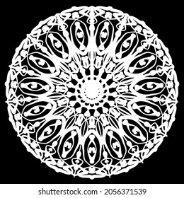 Mandalas for coloring book. Decorative round ornaments. Unusual flower shape. Oriental vector, Anti-stress therapy patterns. Weave design elements. Yoga logos Vector.