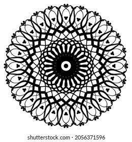 Mandalas for coloring book. Decorative round ornaments. Unusual flower shape. Oriental vector, Anti-stress therapy patterns. Weave design elements. Yoga logos Vector.