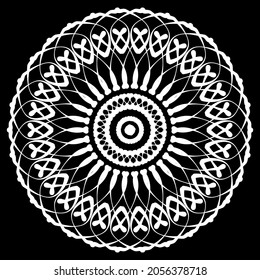 Mandalas for coloring book. Decorative round ornaments. Unusual flower shape. Oriental vector, Anti-stress therapy patterns. Weave design elements. Yoga logos Vector.