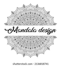 Mandalas for coloring book. Decorative round ornaments. Vintage decorative elements. Oriental pattern, vector illustration. mandala for Henna, Mehndi, tattoo, decoration.