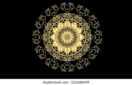 Mandalas for coloring book. Decorative round ornaments. Unusual flower shape. Oriental  Mandala patterns. Weave design elements. Yoga logos
