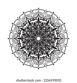 Mandalas for coloring book. Decorative round ornaments.
