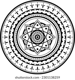 Mandalas for coloring book. Decorative round ornaments. Vintage decorative elements. Oriental pattern, vector illustration. mandala for Henna, Mehndi, tattoo, decoration.