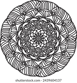 Mandalas for coloring book. Decorative round ornaments. Unusual flower shape. Oriental vector, Anti-stress therapy patterns. Weave design elements. Yoga logos Vector.