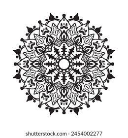 Mandalas for coloring book. Decorative round ornaments.