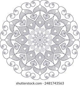 Mandalas for coloring book. Decorative round ornaments.