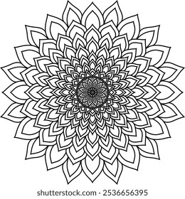 Mandalas for coloring book. Decorative round ornaments. Unusual flower shape. Oriental vector, Anti-stress therapy patterns. Weave design elements. Yoga logos Vector, vector art illustration