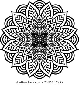 Mandalas for coloring book. Decorative round ornaments. Unusual flower shape. Oriental vector, Anti-stress therapy patterns. Weave design elements. Yoga logos Vector, vector art illustration