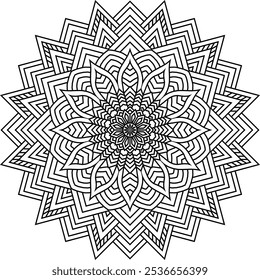 Mandalas for coloring book. Decorative round ornaments. Unusual flower shape. Oriental vector, Anti-stress therapy patterns. Weave design elements. Yoga logos Vector, vector art illustration