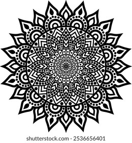 Mandalas for coloring book. Decorative round ornaments. Unusual flower shape. Oriental vector, Anti-stress therapy patterns. Weave design elements. Yoga logos Vector, vector art illustration