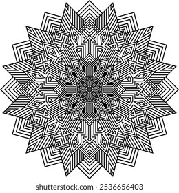 Mandalas for coloring book. Decorative round ornaments. Unusual flower shape. Oriental vector, Anti-stress therapy patterns. Weave design elements. Yoga logos Vector, vector art illustration