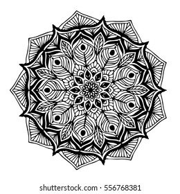 Mandalas for coloring book. Decorative round ornaments. Unusual flower shape. Oriental vector, Anti-stress therapy patterns. Weave design elements. Yoga logos,