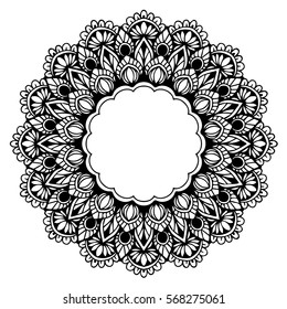 Mandalas Coloring Book Decorative Round Ornaments Stock Vector (Royalty ...