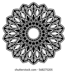 Mandalas for coloring book. Decorative round ornaments. Unusual flower shape. Oriental vector, Anti-stress therapy patterns. Weave design elements. Yoga logos Vector,