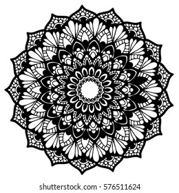 Mandalas for coloring book. Decorative round ornaments. Unusual flower shape. Oriental vector, Anti-stress therapy patterns. Weave design elements. Yoga logos Vector.