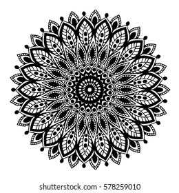 Mandalas for coloring book. Decorative round ornaments. Unusual flower shape. Oriental vector, Anti-stress therapy patterns. Weave design elements. Yoga logos Vector.