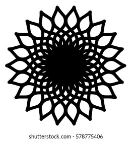 Mandalas for coloring book. Decorative round ornaments. Unusual flower shape. Oriental vector, Anti-stress therapy patterns. Weave design elements. Yoga logos Vector.