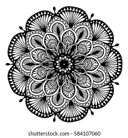 Mandalas for coloring book. Decorative round ornaments. Unusual flower shape. Oriental vector, Anti-stress therapy patterns. Weave design elements. Yoga logos Vector,