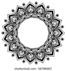 Mandalas Coloring Book Decorative Round Ornaments Stock Vector (Royalty ...