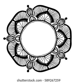 Mandalas for coloring book. Decorative round ornaments. Unusual flower shape. Oriental vector, Anti-stress therapy patterns. Weave design elements. Yoga logos Vector.